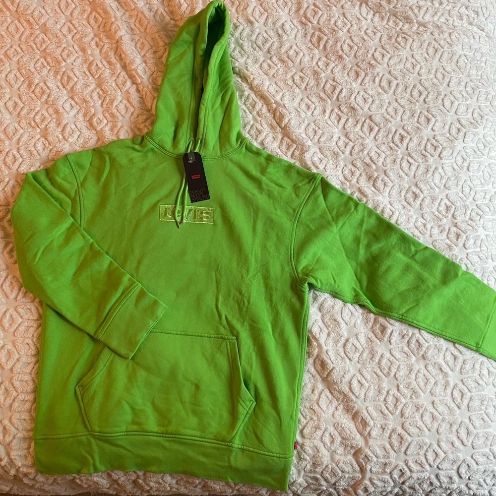Neon green Levi’s hoodie
